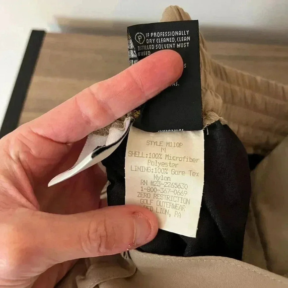 ZR Zero Restriction Gore-Tex Golf Water Resistant Pants Brown Women's M - Picture 14 of 15